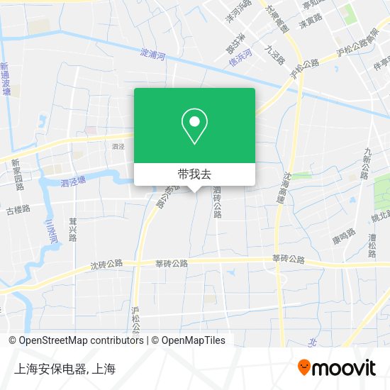 上海安保电器地图