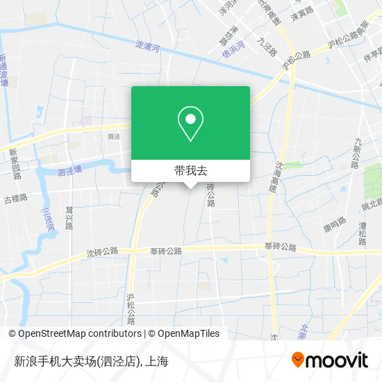 新浪手机大卖场(泗泾店)地图