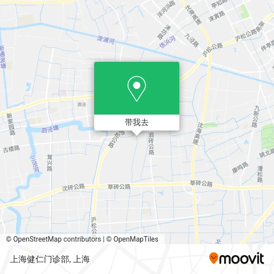 上海健仁门诊部地图