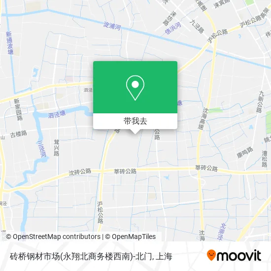 砖桥钢材市场(永翔北商务楼西南)-北门地图