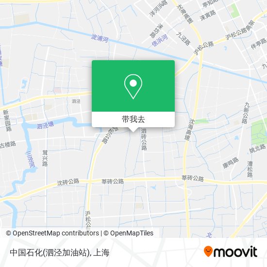 中国石化(泗泾加油站)地图