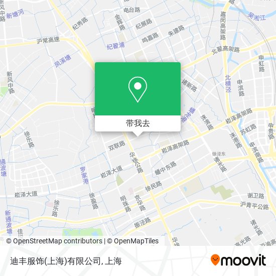 迪丰服饰(上海)有限公司地图