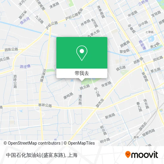 中国石化加油站(盛富东路)地图