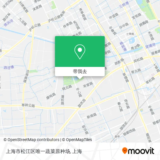 上海市松江区唯一蔬菜原种场地图
