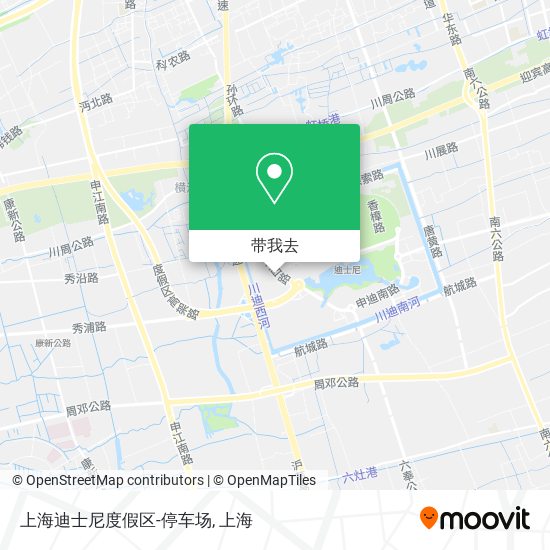 上海迪士尼度假区-停车场地图