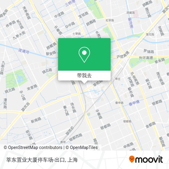 莘东置业大厦停车场-出口地图