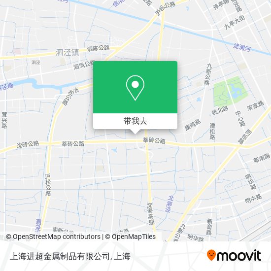 上海进超金属制品有限公司地图