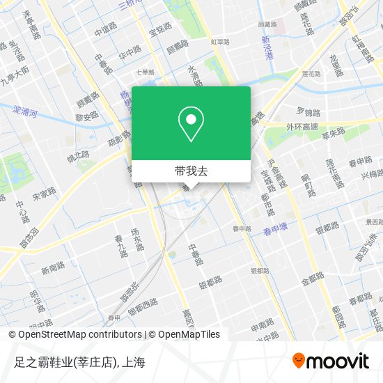 足之霸鞋业(莘庄店)地图