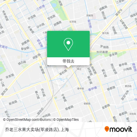 乔老三水果大卖场(莘凌路店)地图