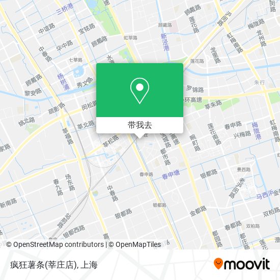 疯狂薯条(莘庄店)地图