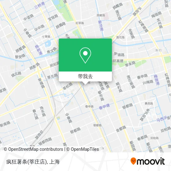 疯狂薯条(莘庄店)地图
