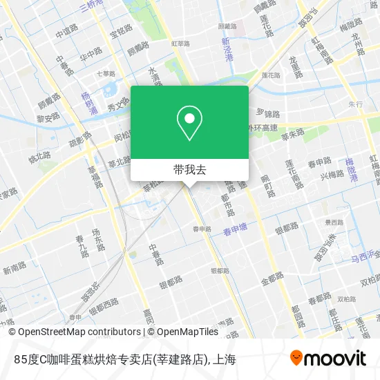 85度C咖啡蛋糕烘焙专卖店(莘建路店)地图