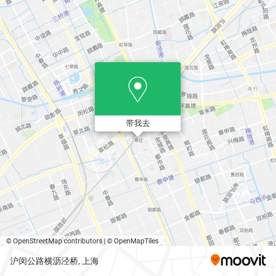 沪闵公路横沥泾桥地图