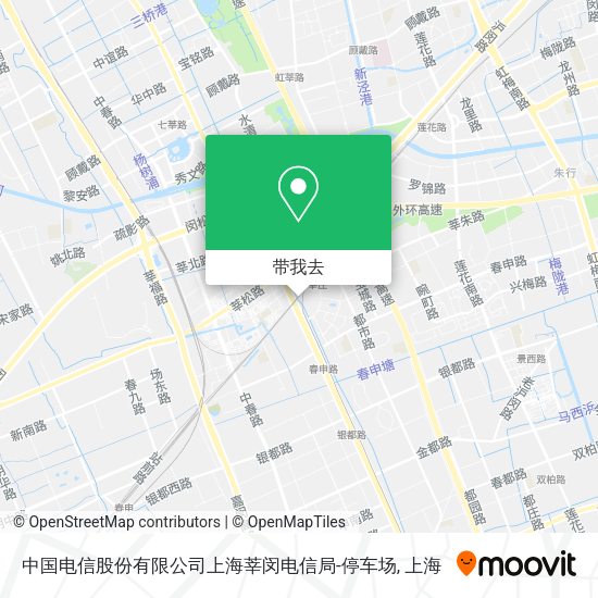 中国电信股份有限公司上海莘闵电信局-停车场地图