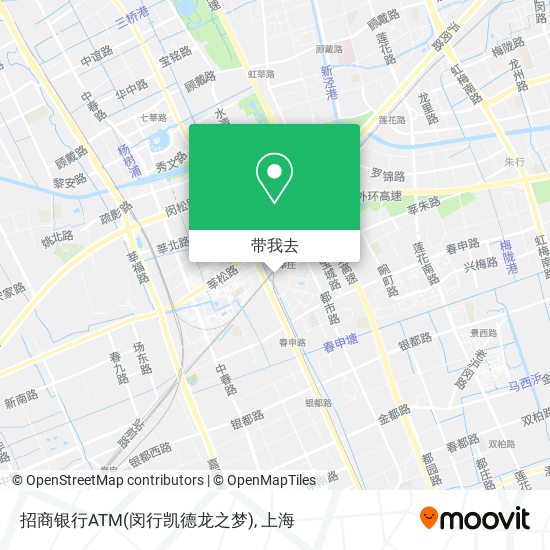 招商银行ATM(闵行凯德龙之梦)地图