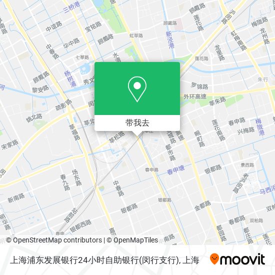 上海浦东发展银行24小时自助银行(闵行支行)地图