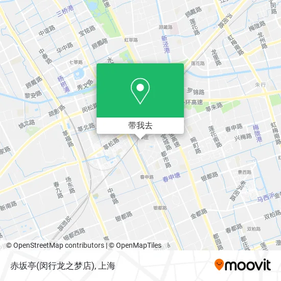 赤坂亭(闵行龙之梦店)地图