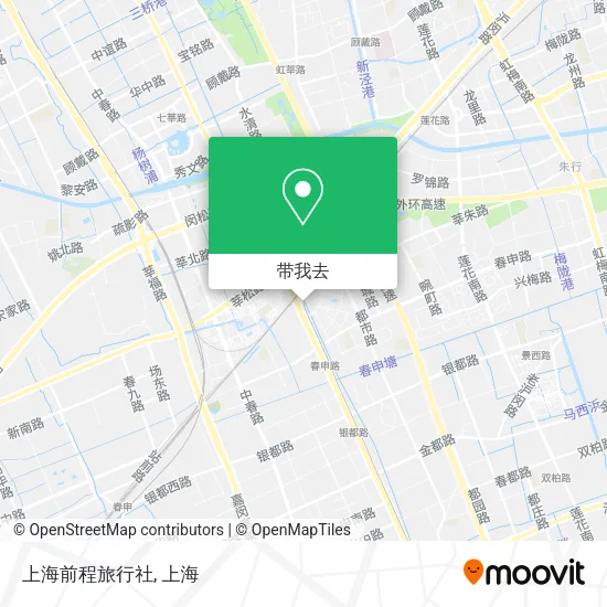 上海前程旅行社地图