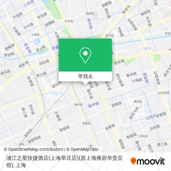 浦江之星快捷酒店(上海莘庄店)(原上海雍容华贵宾馆)地图