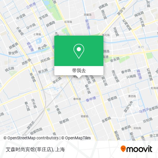 艾森时尚宾馆(莘庄店)地图