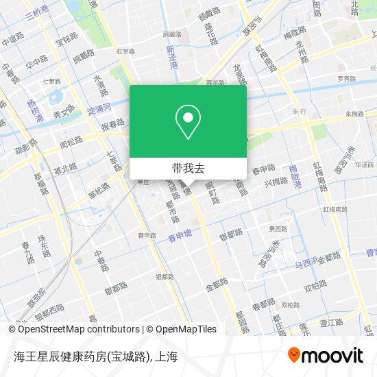 海王星辰健康药房(宝城路)地图