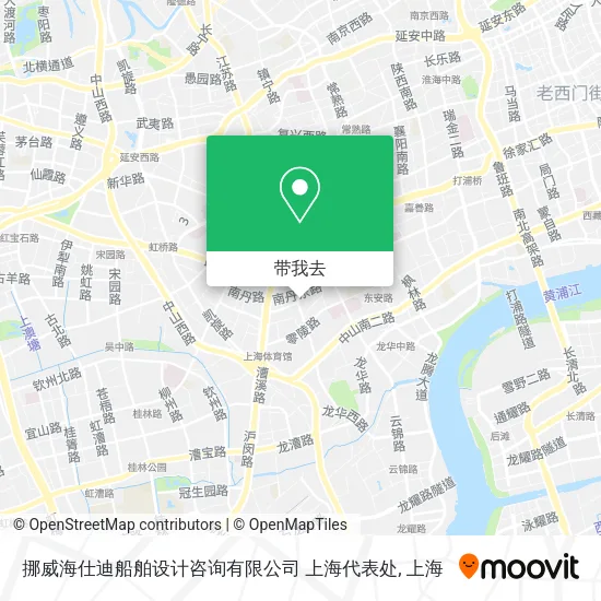 挪威海仕迪船舶设计咨询有限公司 上海代表处地图