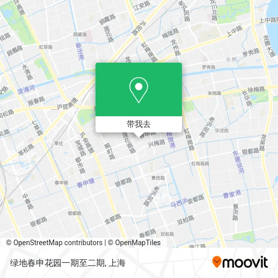 绿地春申花园一期至二期地图