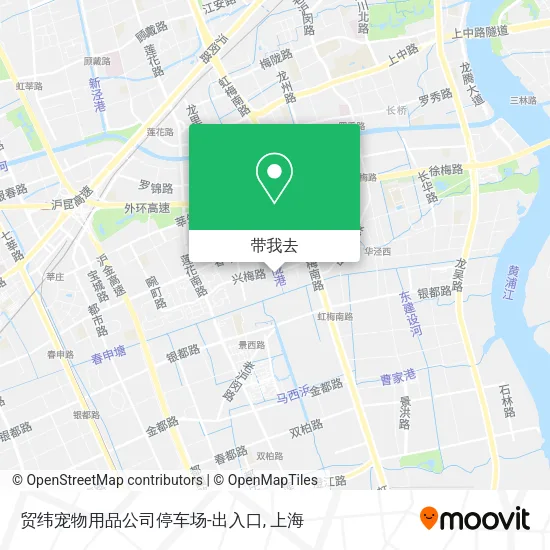 贸纬宠物用品公司停车场-出入口地图