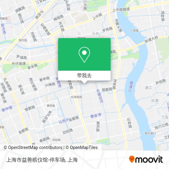 上海市益善殡仪馆-停车场地图