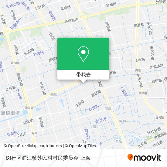 闵行区浦江镇苏民村村民委员会地图