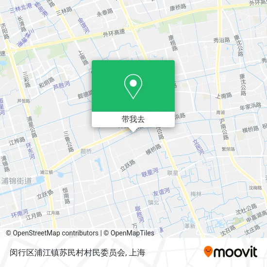 闵行区浦江镇苏民村村民委员会地图