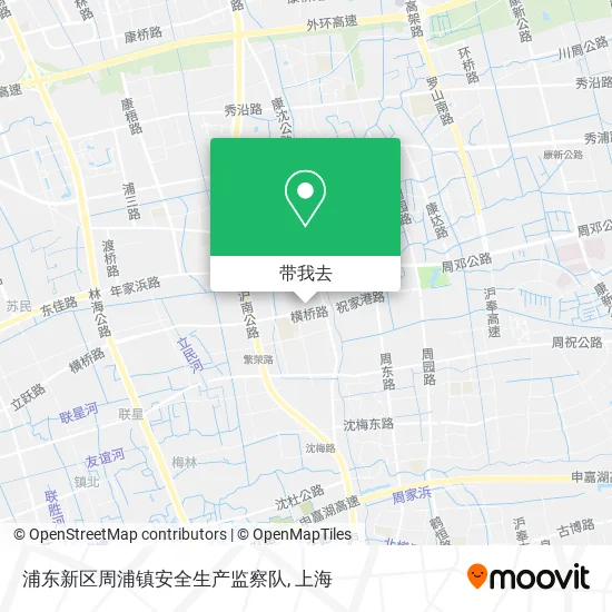 浦东新区周浦镇安全生产监察队地图