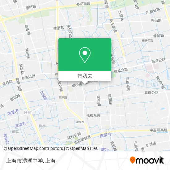 上海市澧溪中学地图
