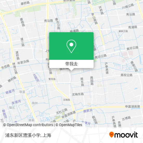 浦东新区澧溪小学地图