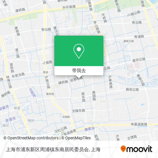 上海市浦东新区周浦镇东南居民委员会地图