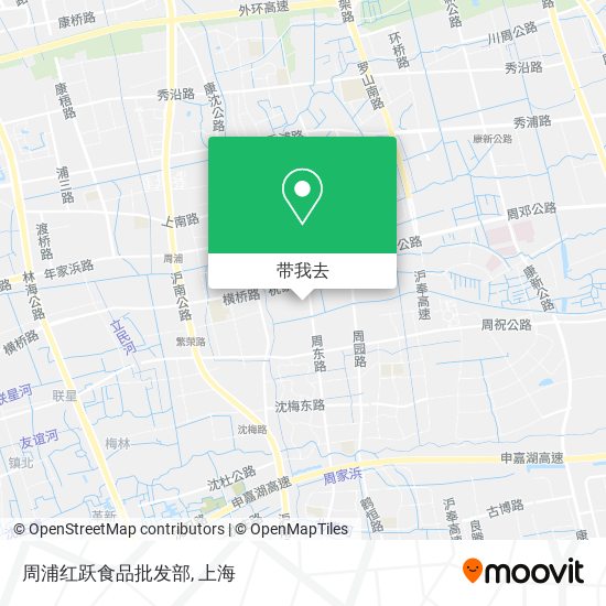 周浦红跃食品批发部地图