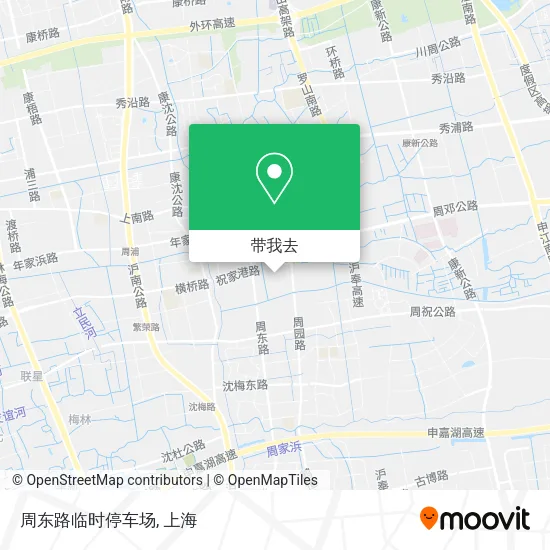 周东路临时停车场地图