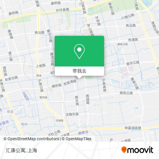 汇康公寓地图