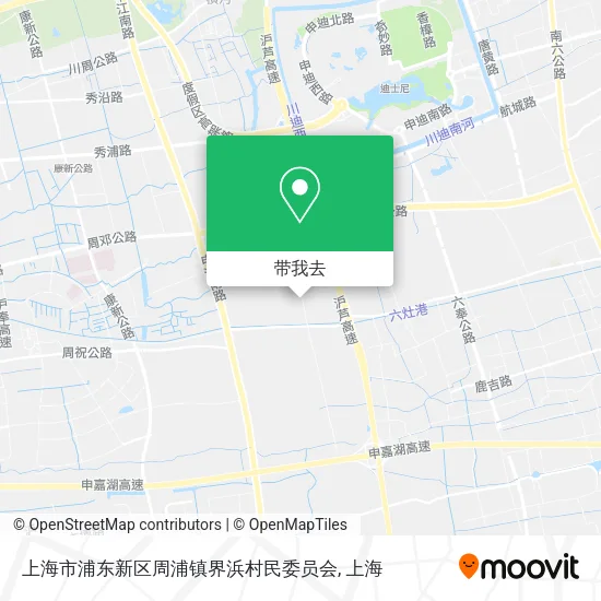 上海市浦东新区周浦镇界浜村民委员会地图