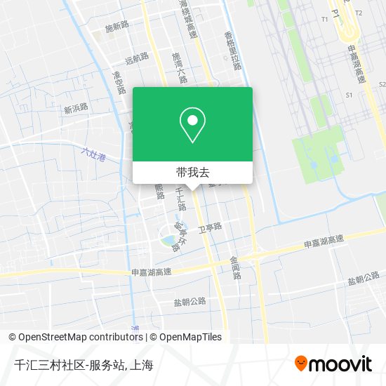 千汇三村社区-服务站地图