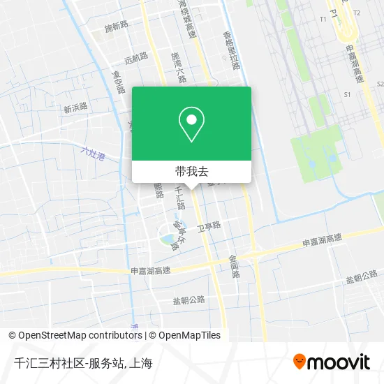 千汇三村社区-服务站地图
