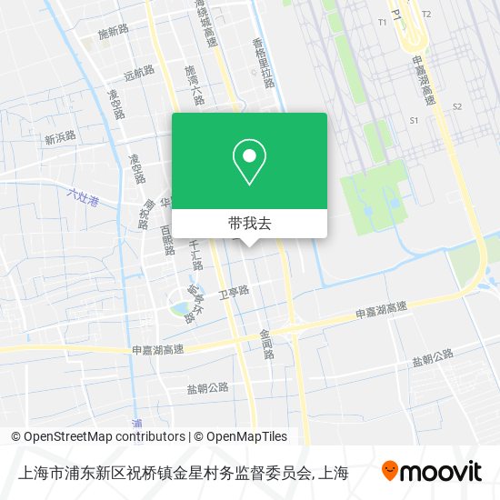 上海市浦东新区祝桥镇金星村务监督委员会地图
