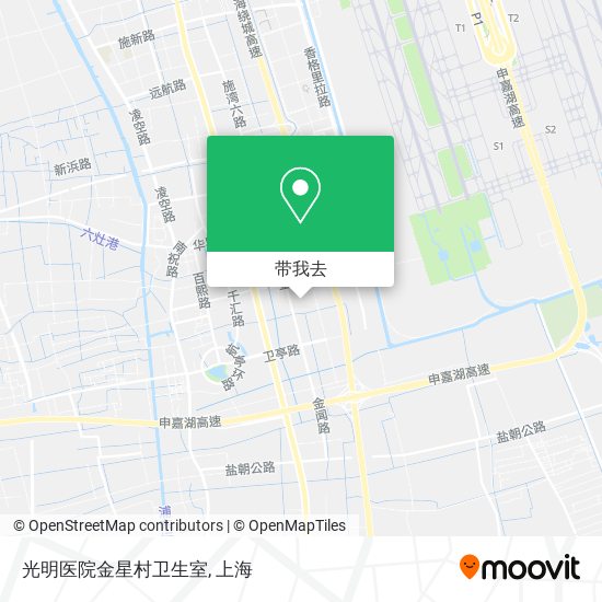 光明医院金星村卫生室地图