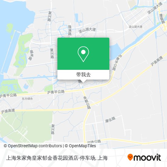 上海朱家角皇家郁金香花园酒店-停车场地图