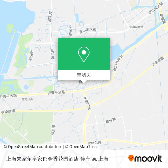 上海朱家角皇家郁金香花园酒店-停车场地图