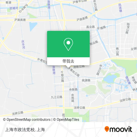 上海市政法党校地图