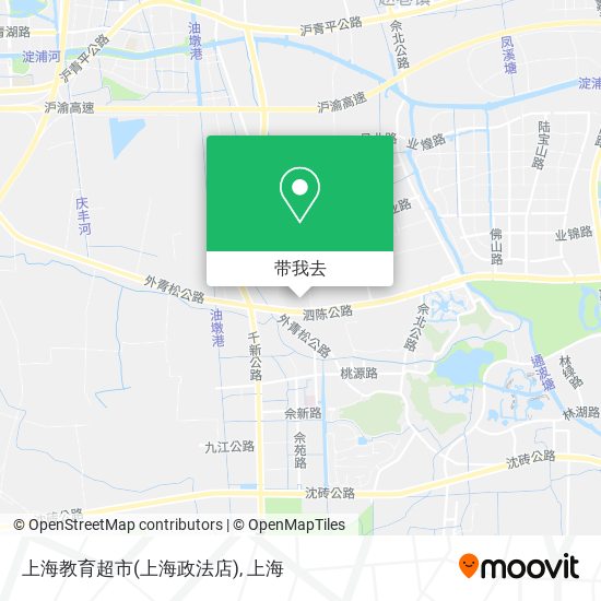 上海教育超市(上海政法店)地图