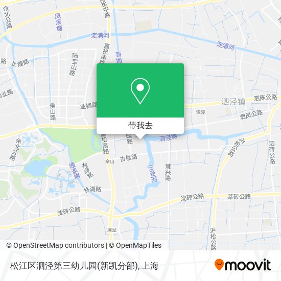 松江区泗泾第三幼儿园(新凯分部)地图