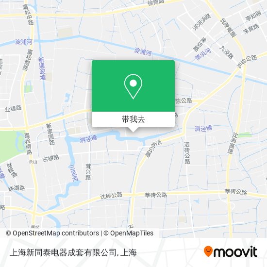 上海新同泰电器成套有限公司地图