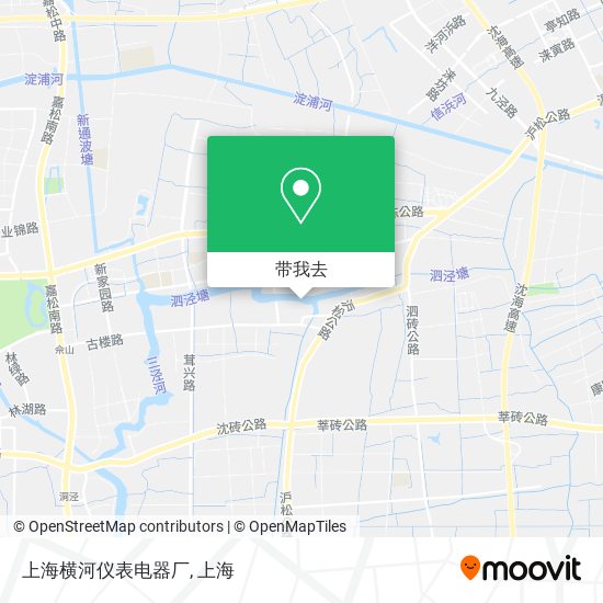 上海横河仪表电器厂地图